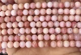 COP1693 15.5 inches 6mm round natural pink opal gemstone beads