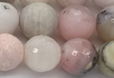 COP1713 15.5 inches 10mm faceted round natural pink opal beads