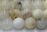 COP1725 15.5 inches 6mm round white opal beads wholesale