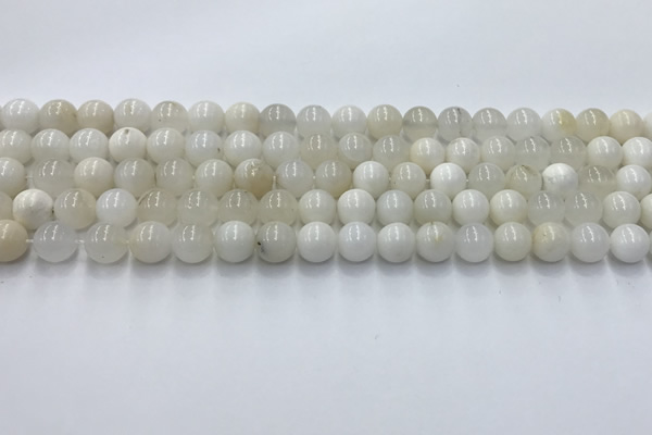 COP1730 15.5 inches 6mm round white opal beads wholesale