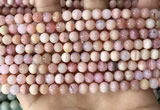 COP1748 15.5 inches 6mm round natural pink opal beads wholesale