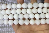 COP1773 15.5 inches 10mm round white opal gemstone beads