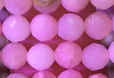 COP1778 15.5 inches 5mm faceted round pink opal beads wholesale