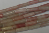 COP178 15.5 inches 4*13mm tube pink opal gemstone beads wholesale