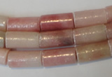 COP180 15.5 inches 8*16mm tube pink opal gemstone beads wholesale