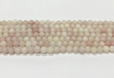 COP1821 15.5 inches 6mm round Chinese pink opal gemstone beads wholesale