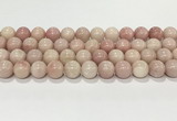 COP1824 15.5 inches 12mm round Chinese pink opal gemstone beads wholesale