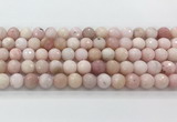 COP1850 15.5 inches 10mm faceted round pink opal gemstone beads wholesale