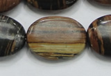 COP217 15.5 inches 22*30mm oval natural brown opal gemstone beads