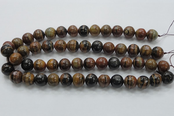 COP223 15.5 inches 14mm round natural brown opal gemstone beads