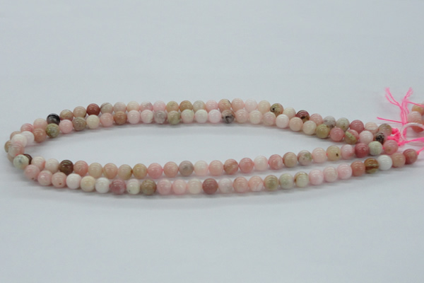 COP24 7mm smooth round natural pink opal beads Wholesale