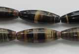 COP242 15.5 inches 10*30mm rice natural brown opal gemstone beads