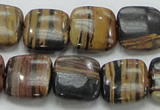 COP245 15.5 inches 16*16mm square natural brown opal gemstone beads