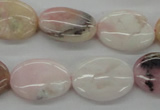 COP26 15*20mm oval natural pink opal gemstone beads Wholesale