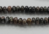 COP268 15.5 inches 4*8mm rondelle natural grey opal gemstone beads