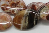 COP307 15.5 inches 22*30mm oval brandy opal gemstone beads wholesale