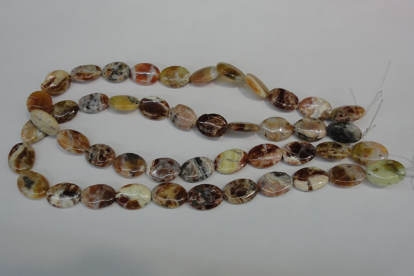 COP316 15.5 inches 13*18mm oval brandy opal gemstone beads wholesale