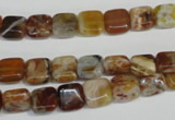 COP320 15.5 inches 8*8mm square brandy opal gemstone beads wholesale