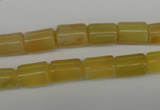 COP338 15.5 inches 8*11mm tube yellow opal gemstone beads