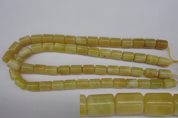 COP340 15.5 inches 10*14mm tube yellow opal gemstone beads