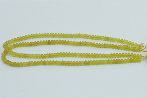 COP350 15.5 inches 4*6mm rondelle yellow opal gemstone beads wholesale