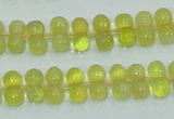 COP354 15.5 inches 6*12mm bone shape yellow opal gemstone beads