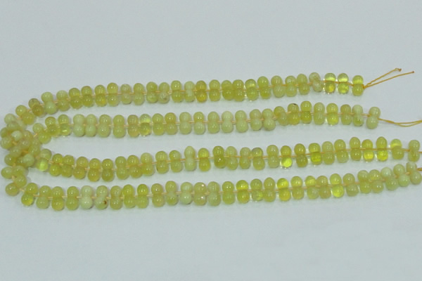 COP354 15.5 inches 6*12mm bone shape yellow opal gemstone beads