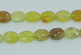 COP360 15.5 inches 8*10mm oval yellow opal gemstone beads wholesale