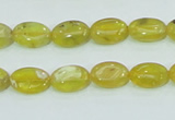 COP361 15.5 inches 9*12mm oval yellow opal gemstone beads wholesale