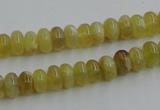 COP371 15.5 inches 5*8mm rondelle yellow opal gemstone beads