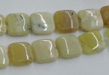 COP372 15.5 inches 12*12mm square yellow opal gemstone beads