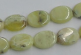 COP377 15.5 inches 12*16mm oval yellow opal gemstone beads wholesale