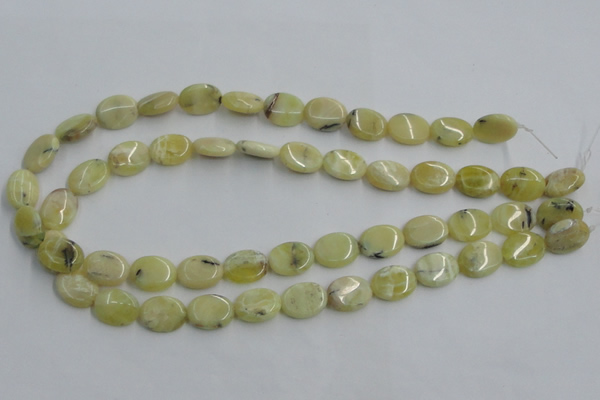 COP377 15.5 inches 12*16mm oval yellow opal gemstone beads wholesale