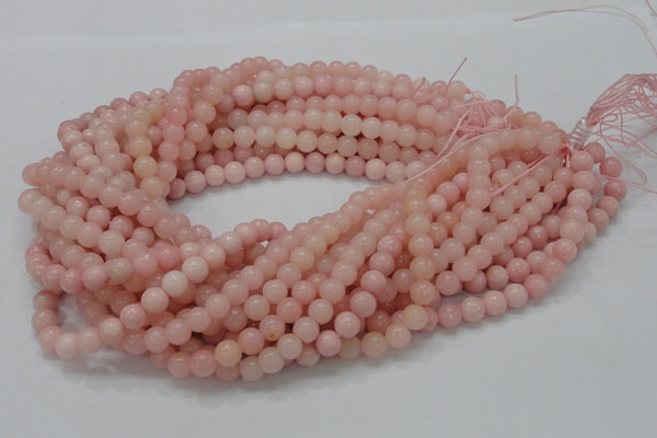 COP403 15.5 inches 8mm round Chinese pink opal gemstone beads