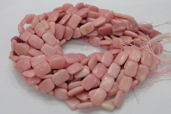 COP427 15.5 inches 13*18mm rectangle Chinese pink opal gemstone beads