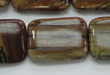 COP434 15.5 inches 22*30mm rectangle natural brown opal gemstone beads