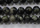 COP454 15.5 inches 10mm round natural grey opal gemstone beads