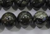 COP458 15.5 inches 18mm round natural grey opal gemstone beads