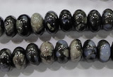 COP471 15.5 inches 8*12mm rondelle natural grey opal gemstone beads