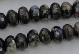 COP498 15.5 inches 5*8mm faceted rondelle natural grey opal beads