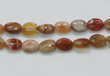 COP500 15.5 inches 6*8mm oval natural red opal gemstone beads