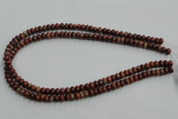 COP518 15.5 inches 5*8mm rondelle red opal gemstone beads wholesale