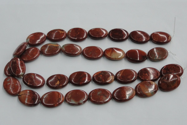 COP523 15.5 inches 18*25mm oval red opal gemstone beads wholesale