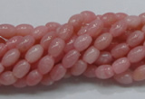 COP55 15.5 inches 5*7mm rice natural pink opal gemstone beads