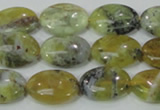 COP563 15.5 inches 13*18mm oval natural yellow & green opal beads