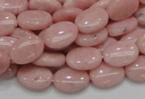 COP63 15.5 inches 10*14mm oval natural pink opal gemstone beads