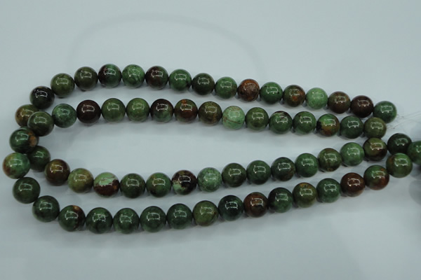 COP654 15.5 inches 12mm round green opal gemstone beads wholesale