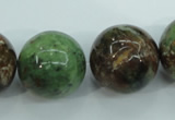 COP658 15.5 inches 20mm round green opal gemstone beads wholesale