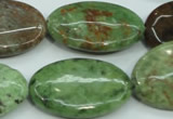 COP680 15.5 inches 20*30mm oval green opal gemstone beads