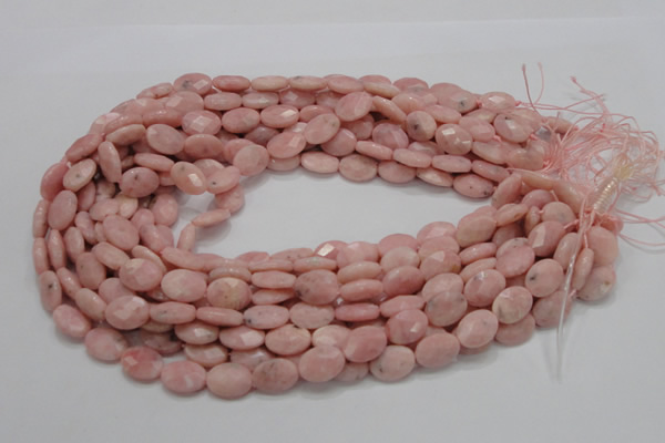 COP71 15.5 inches 10*14mm faceted oval natural pink opal beads